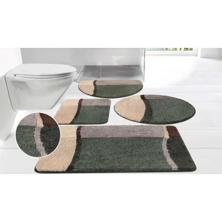 Badematte OTTO HOME "Belio, Badvorleger, Badezimmer Teppich" Gr. 4, dunkelgrün, H:20mm, Kunstfaser, Badematten, Badematte, Badematte, Badteppich, Badematten auch als 2 tlg. Set erhältlich, bunt, Topseller