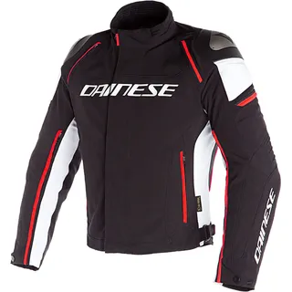 Dainese Racing 3 D Dry Textiljacke Schwarz/Weiß/Rot 46