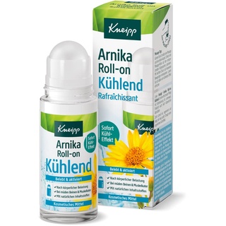 Kneipp Arnika Roll-on Kühlend Massageroller lindert Verspannungen und Schmerzen im Nacken in Schultern, Rücken, Muskeln ideales Entspannungs-Eisgel für Sport und Arbeit Dank Sofort-Kühleffekt - 50ml