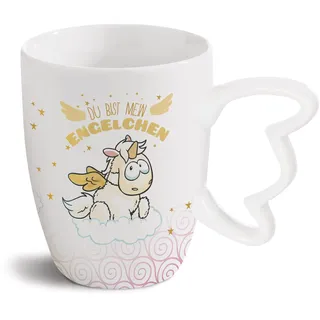 NICI Einhorn-Engel Angelia 310ml Porzellan in Geschenkverpackung 46369 Weiß/Gold