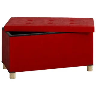 VCM »Stoff Sitztruhe Sitzbank Truhe Box Kiste Sizos L«, VCM Sizos, 1 tlg., rot