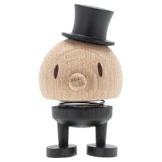 Hoptimist Groom, Bräutigam Figur, Deko Hochzeit, Hochzeitsfiguren, Hochzeitsdeko aus Holz, Schöne und Lustige Geschenkidee zu Hochzeiten, 4,5 x 5,9 x 8,4 cm, Small, Raw Oak