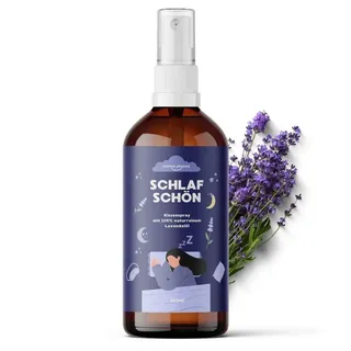 Lavendel Kissenspray - Organisches Lavendelöl Spray für besseren Schlaf, Entspannung, Aromatherapie, Raumduft, beruhigend, Schlafhilfe, Einschlafspray, Premium Sleep Lavendelspray - 100 ml