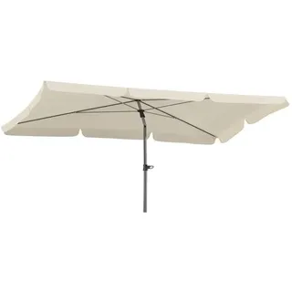 Schneider Sonnenschirm Locarno, natur, 180 x 120 cm rechteckig, Gestell Stahl, Bespannung Polyester, 2.3 kg