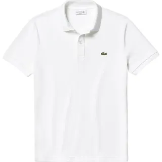 Lacoste Polo Shirt Slim Fit Herren Weiß, Größe:S - Weiß