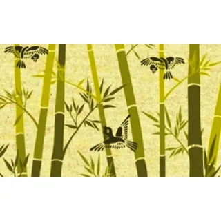 Gift Company Fußmatte Bamboo, Kokosnuss, Bunt, 75 x 2 x 45 cm