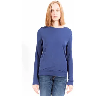 Gant Damen Pullover Sweatshirt mit Rundhalsausschnitt, langarm , Größe:S, Farbe:Blau - Blau