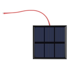 0.7W 1.5V Sonnenkollektor, Mini tragbare Solarzelle DIY Power Module Ladegerät für 1,2 V Batterie mit Draht, 2,76x2,76 Zoll