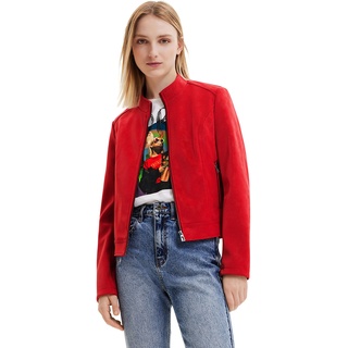 Desigual Women's CHAQ_LAS Vegas, 3092 RED PU Coat, M