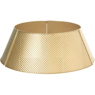 Beliani Weihnachtsbaumkragen 25 cm Gold