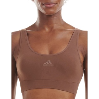 Adidas Sports Underwear Damen Scoop Lounge Bra Bustier Bralette, Toasted Mocha, S