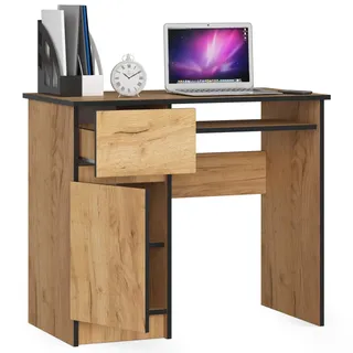 AKORD Furniture Factory IP0PBIUCRAFTPIKSLEW, Gerade, Rechteckige Form, Matt, Eichenfarben, 1 Schublade(n), 500 mm - Hellbraun