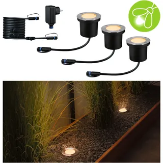 Paulmann Außenleuchte Aluminium 30,2 cm 3er Set anthrazit IP67