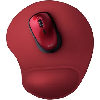 Trust Ergonomisches Mauspad mit Gelkissen Rot