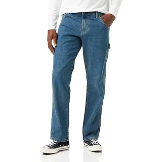 Dickies, Herren, Dickies Denim-Utility-Jeans in Stone-Washed-Optik, legere Passform, TINTHERITAGE, 34W / 30L
