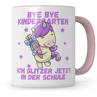 Sweetify Schulanfang Tasse Schulkind Einhorn Becher Einschulung Geschenk Schulbeginn Schulstart, Geschenkidee für Erstklässler Schultüte Inhalt