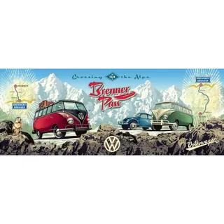 Ravensburger Puzzle Mit dem VW Bulli über den Brenner