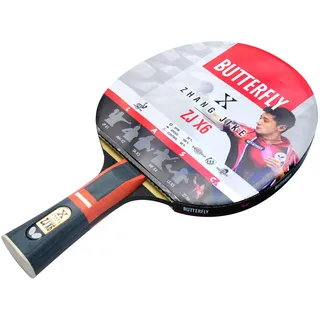 Butterfly® Zhang Jike ZJX6 Tischtennisschläger | Tischtennis Racket Bat Profi & Wettkampf | taktisch routinierte fortgeschrittene Spieler | ITTF zertifizierter Wakaba Belag | konkave Griffform