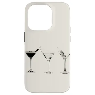 Vintage Olive Martini Espresso Martini Sommercocktail Hülle für iPhone 14 Pro