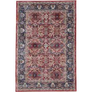 carpetfine Teppich »Vintage Marin« rechteckig 8 mm Höhe Orient Vintage Look, rot