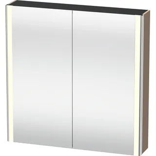 Duravit XSquare Spiegelschrank mit LED- Beleuchtung, 800x800x155mm, XS7112075750000, Farbe: Leinen