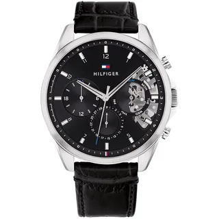 Tommy Hilfiger Multi Zifferblatt Leder 44 mm 1710449