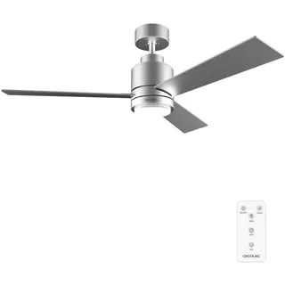 Cecotec Deckenventilator mit Licht EnergySilence Aero 4850. 30 W, Durchmesser 48 Zoll mit 3 Flügeln, Fernbedienung, DC-Motor, 6 Geschwindigkeiten, Winter-Sommer-Modus und natürliche Breeze