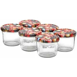 van Well Einmachglas »Einmachgläser / Sturzgläser Wildberries 230 ml 6er Set transparent« 6 Stk. tlg., farblos