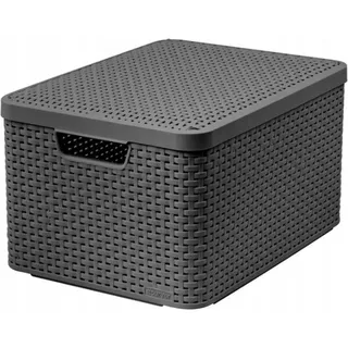 Curver Aufbewahrungsbox mit Deckel 44,5 x 24,8 cm 30-tlg. grau