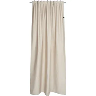 Vorhang "Soft" Gr. 2, beige (sand), B:130cm H:300cm, Jacquard, Polyester, SCHÖNER WOHNEN-KOLLEKTION, Gardinen, Vorhang, mit Lederapplikation