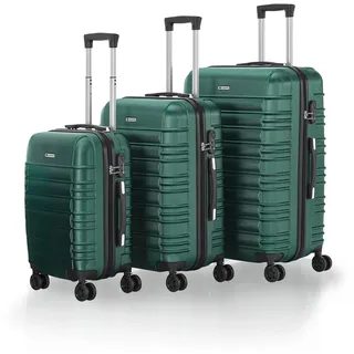 Hartschalen Kofferset Rom - Dunkelgrün