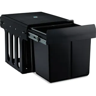 Relaxdays Einbaumülleimer 3-fach  Schwarz