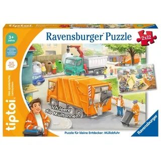 Ravensburger tiptoi Puzzle für kleine Entdecker: Müllabfuhr