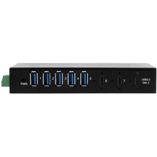 Exsys EX-12297HMS 7 Port USB 3.2 Gen 2x1 Metall HUB,