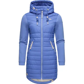 Steppmantel RAGWEAR "Steppmantel Lucinda Long II", Damen, Gr. 5XL, blau (blau24), Obermaterial: 100% Polyester PES.  Obermaterial: Futter: 100% Polyester PES. 100% Polyester PES., Mäntel Steppmantel