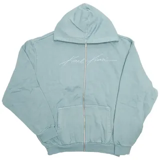 Karl Kani Autograph Heavy Reißverschlusspullover - Light Blue - XL