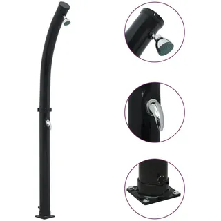 vidaXL  Solardusche 214 cm 20 l schwarz 92311