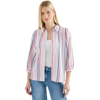 Cecil Damen 3/4-Arm Bluse in Seersucker Qualität