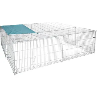 Kerbl Freilaufgehege 230 x 76 x 70 cm silber