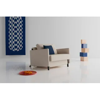 Innovation Living Schlafsessel Cubed 90 mit Armlehnen Stoff Sand Grey