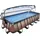 EXIT Wood Pool Braun 540 x 250 x 100 cm inkl. Filterpumpe, Poolleiter, Reparaturset