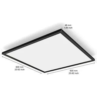 Philips Hue White Ambiance Aurelle 60 x 60 cm warmweiß schwarz