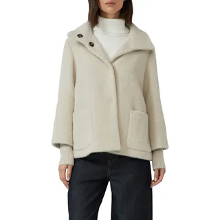 s.Oliver BLACK LABEL Outdoorjacke ohne Kapuze mit hochschließendem Kragen, braun