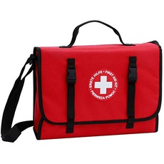 Bild Erste-Hilfe-Tasche groß, ohne Inhalt, rot,