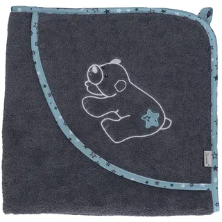 Sterntaler Baby Unisex Badetuch Baby GOTS Kapuzenbadetuch Eisbär Elia 100x100cm - Badetuch Baby, Babyhandtuch - braun