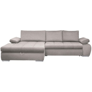 CARRYHOME Ecksofa Hellgrau, - 294x173 cm,