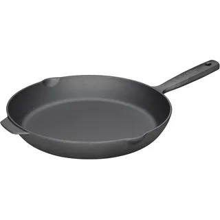 Fiskars Folken Gusseisen-Bratpfanne, 28 cm, Unbeschichtet, Pfanne für alle Herdarten, Grill und offenes Feuer, 1075699