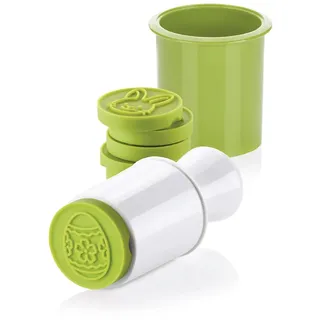 Tescoma Keks-Stempel mit Ausstecher, Plätzchenform mit verschiedenen Motiven (Osters)