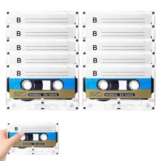 Audio Kassetten Leer - 10 Stück Rauscharm Audiokassetten, 90 Min Low Noise Musikkassette, Audio Cassette Empty Cassette Tapes, Musikkassetten Leer für Vorlesungen Seminare Alltägliche Aufnahmen