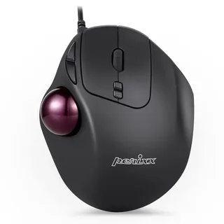 Perixx PERIMICE-517 Ergonomische Maus, Schwarz